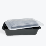 24oz Microwavable Rectangle Container - Combo