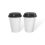 12oz - 90mm Hot Coffee Cup - White - Image 5