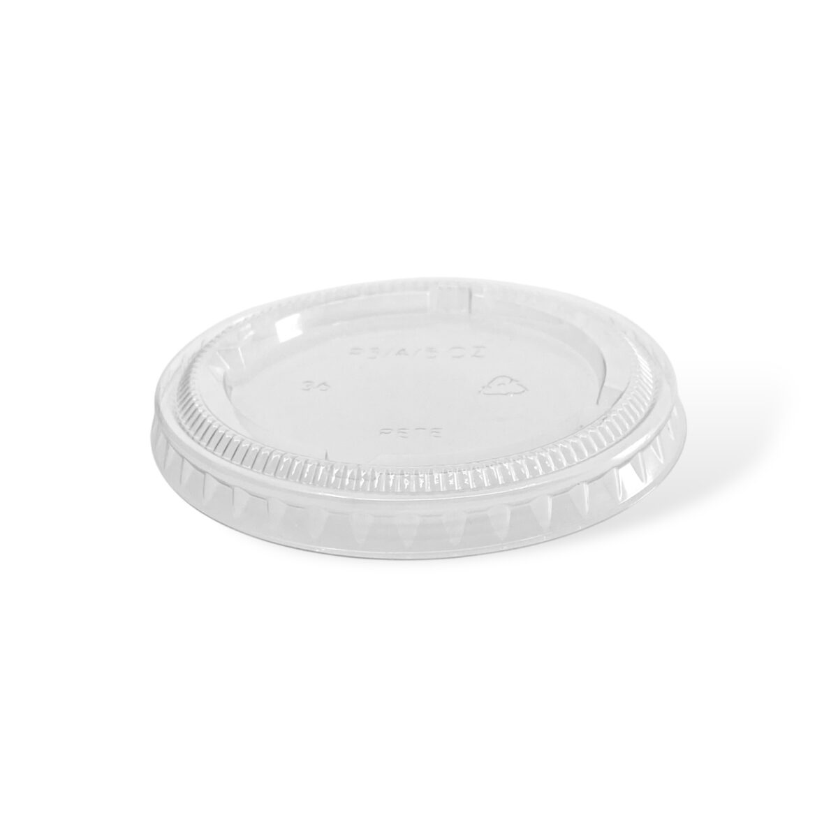 1oz Clear PET Portion Cup Lid - Image 1