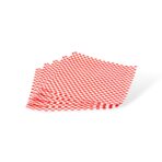 12" x 12" Wax Paper Checked Open Box - Red - Image 3