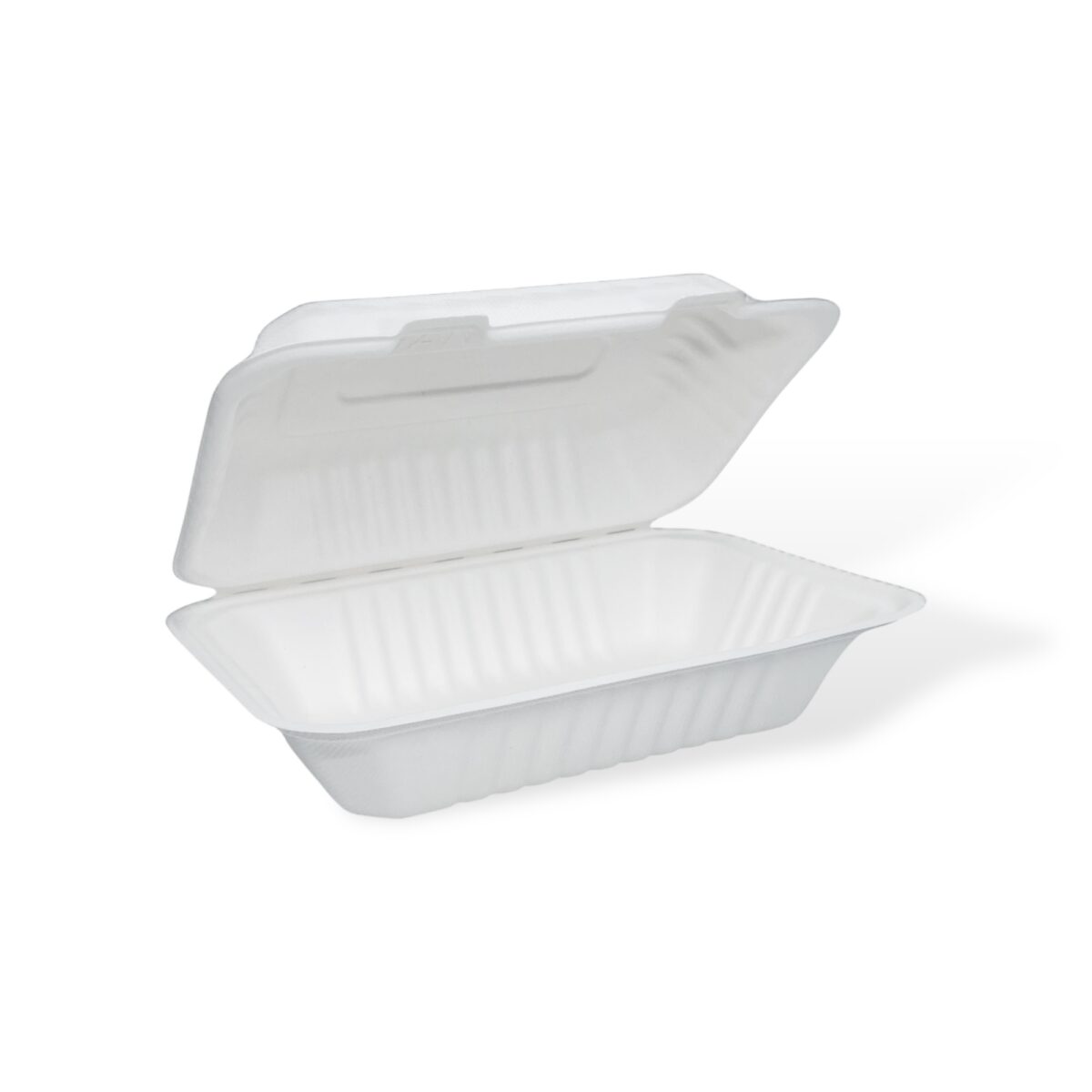 9" x 6" x 3" Bagasse Clamshell - Image 5