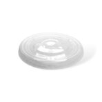 89mm PET Flat Lid With Straw Slot - Image 2