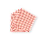 12" x 12" Wax Paper Checked Open Box - Red - Image 4