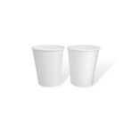 8oz - 80mm Hot Coffee Cup - White - Image 3