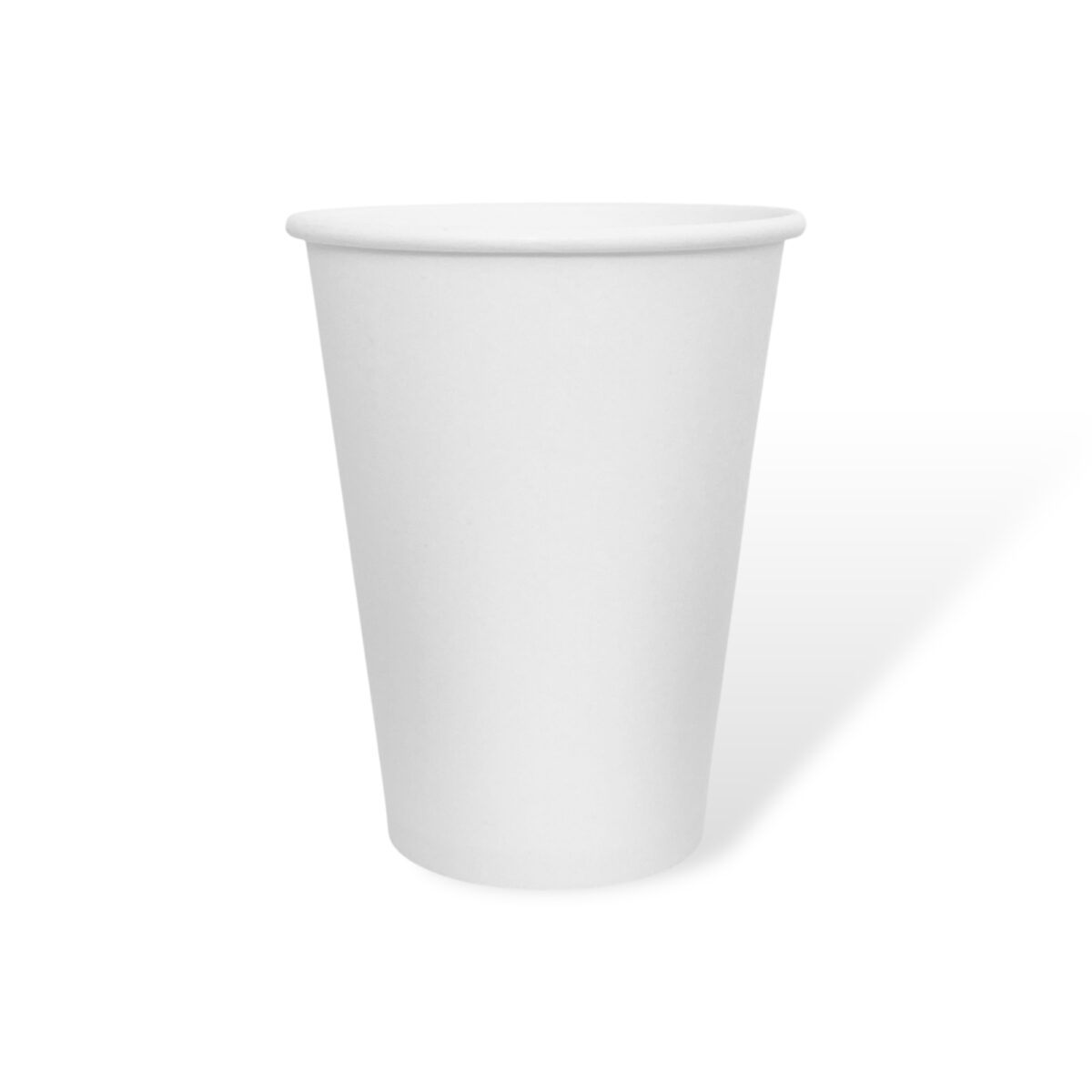 12oz - 90mm Hot Coffee Cup - White - Image 1