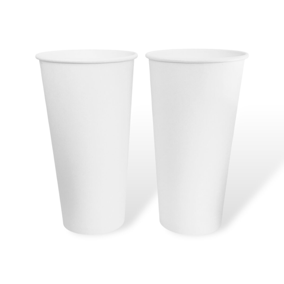 20oz - 90mm Hot Coffee Cup - White - Image 3