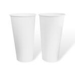 20oz - 90mm Hot Coffee Cup - White - Image 3