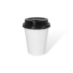 8oz - 80mm Hot Coffee Cup - White - Image 4