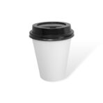 10oz - 90mm Hot Coffee Cup - White - Image 4