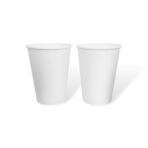 12oz - 90mm Hot Coffee Cup - White - Image 3