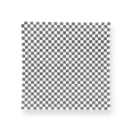 12 x 12 Wax Paper Checked Open Box - Black