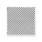 12 x 12 Wax Paper Checked Open Box - Black