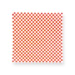 12" x 12" Wax Paper Checked Open Box - Red