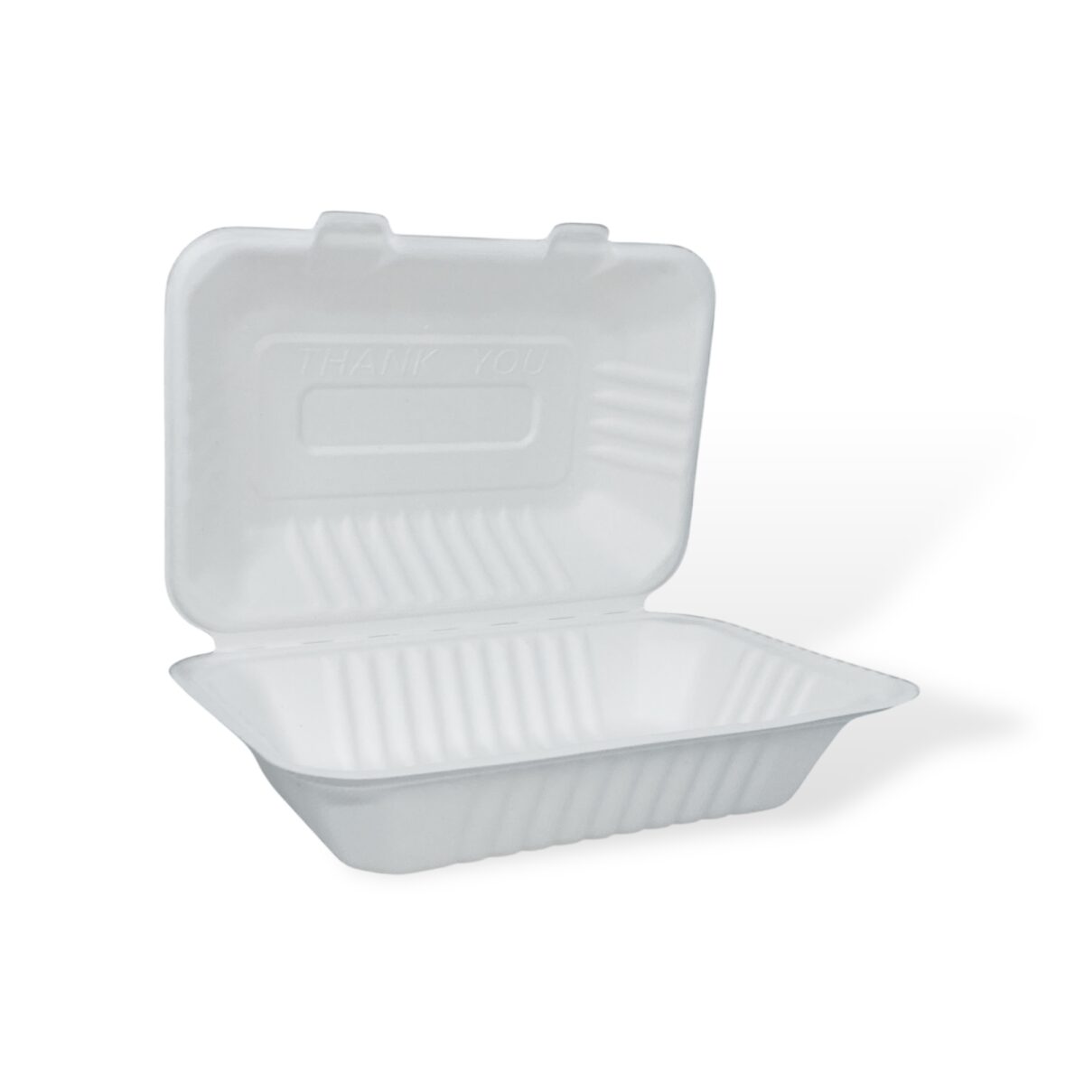 9" x 6" x 3" Bagasse Clamshell - Image 4