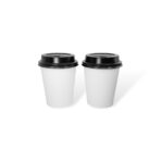 8oz - 80mm Hot Coffee Cup - White - Image 5