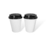 10oz - 90mm Hot Coffee Cup - White - Image 5