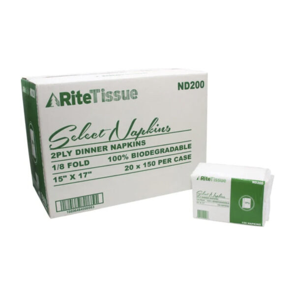 2-Ply 1/8 Fold Dinner Napkin