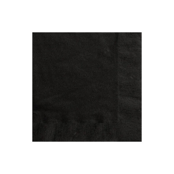 2-Ply Black Beverage Napkins