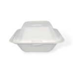 6" Bagasse Small Hamburger Box - Image 3