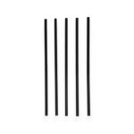 8" Black Plastic Straw – 6mm